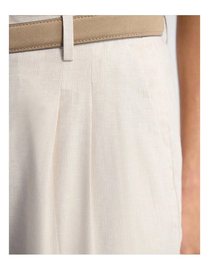 Sonia Pleat Front Relaxed Pant in Sand image 6