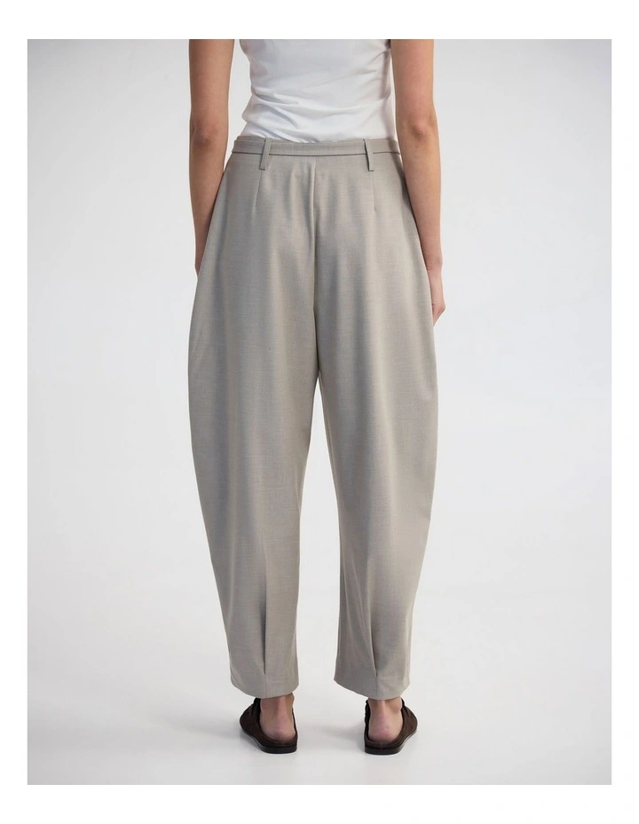 Monique Barrel Leg Wool Blend Pant in Sandstone image 2
