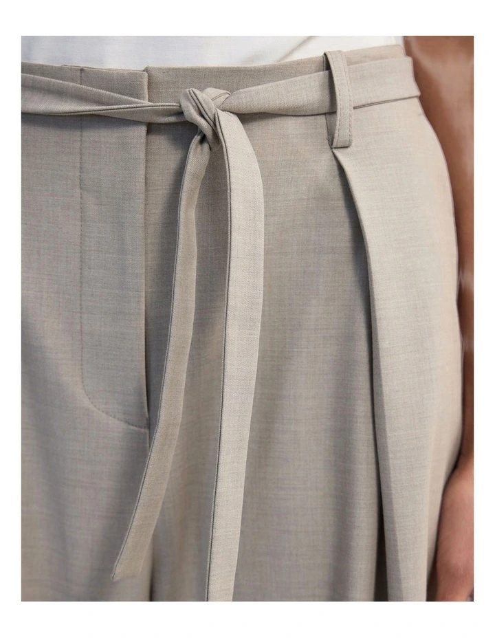 Monique Barrel Leg Wool Blend Pant in Sandstone image 6