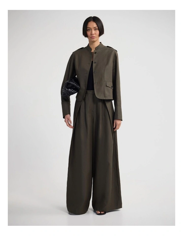 Mimi Military Jacket in Green image 5