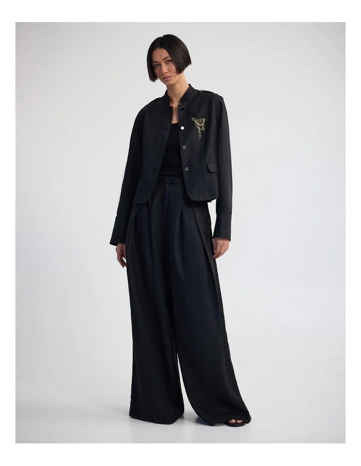 Mimi Military Jacket in Black image 5