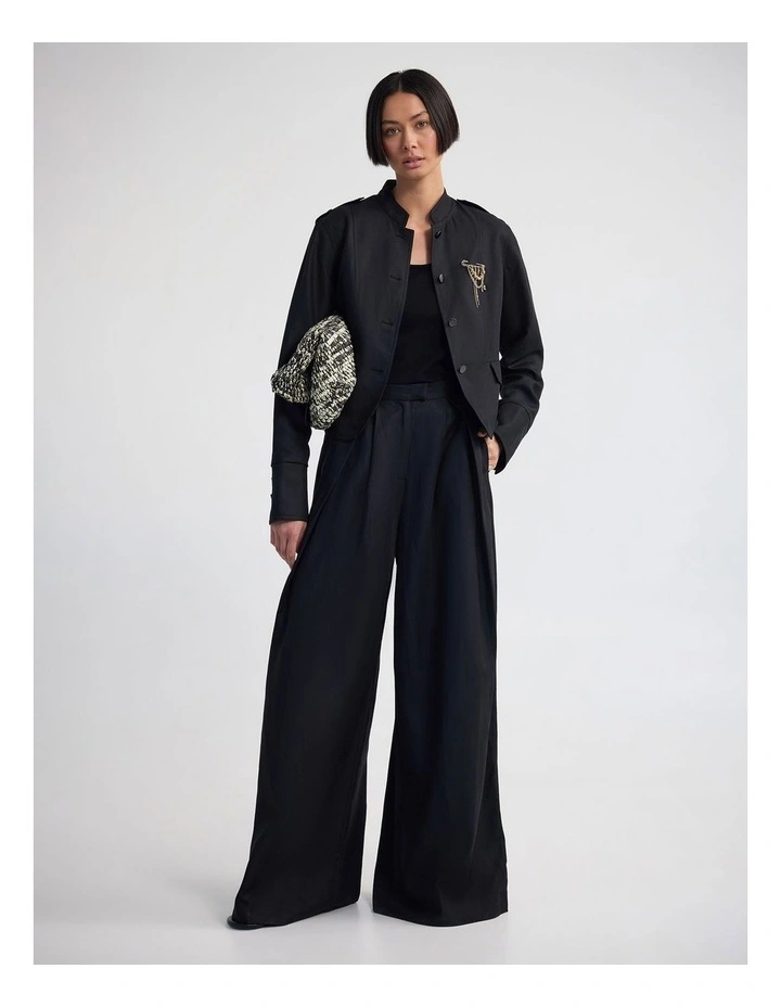 Mimi Military Jacket in Black image 6