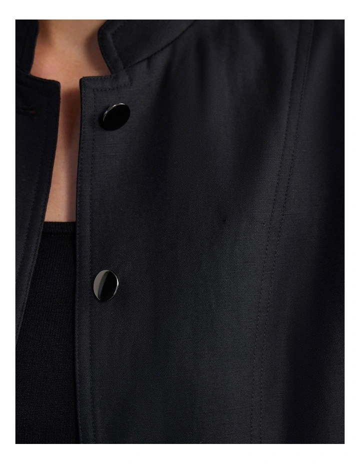 Mimi Military Jacket in Black image 7