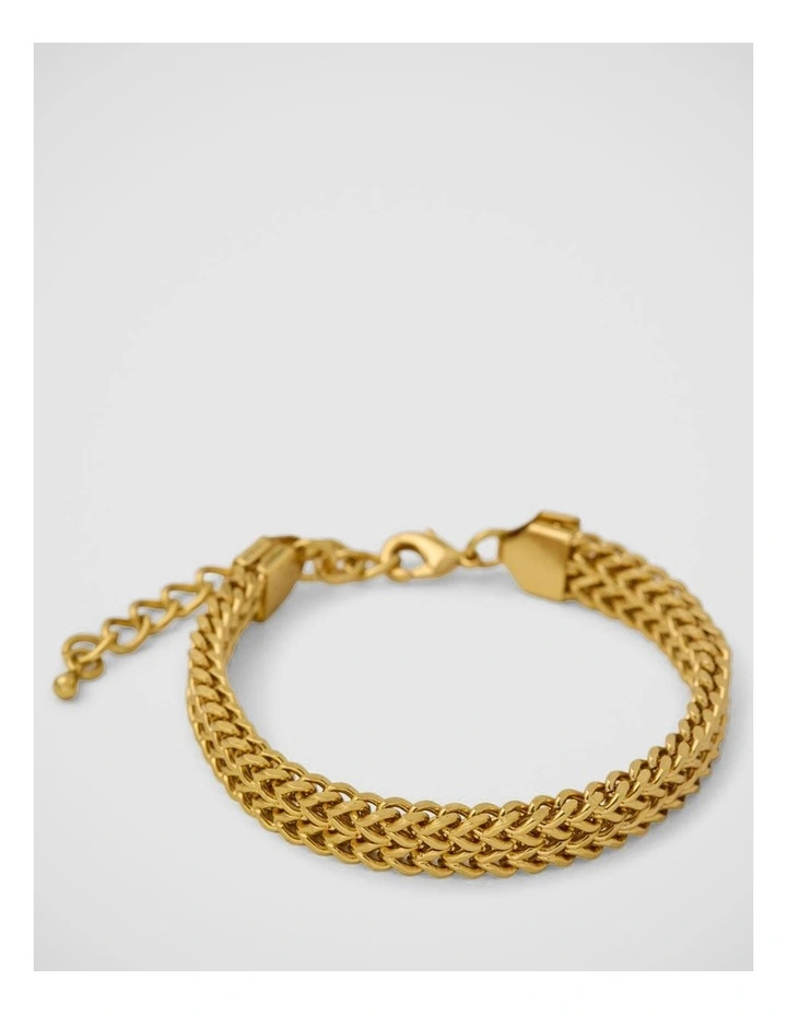 Sabine Herringbone Chain Bracelet in Gold image 1