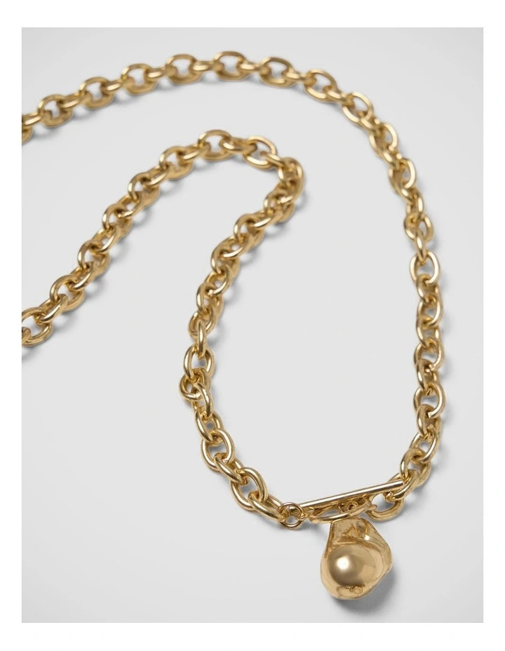 Odette Drop Pendant in Pale Gold image 3