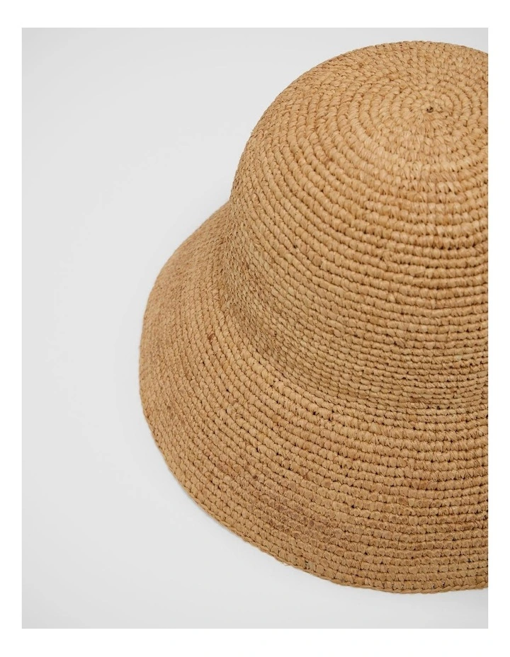 Alba Raffia Hat in Natural image 2