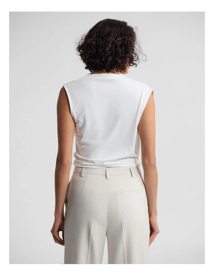 Aster Jersey Top in Ivory image 2