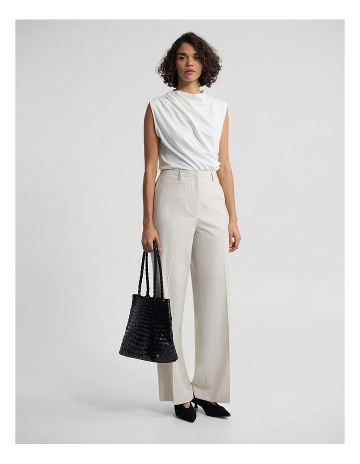 Aster Jersey Top in Ivory image 4