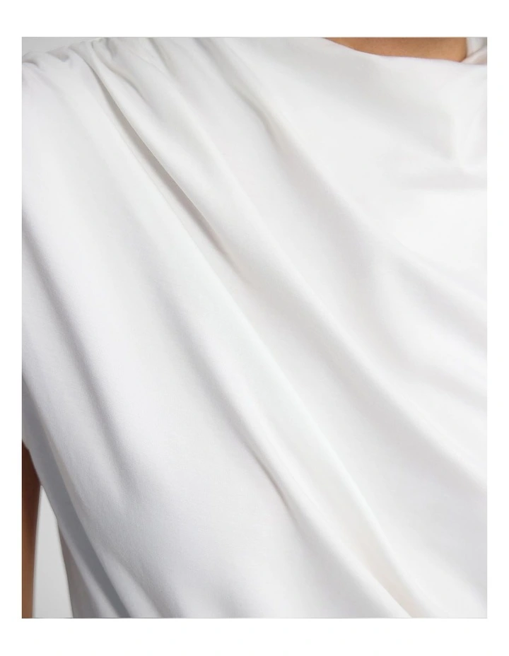 Aster Jersey Top in Ivory image 6