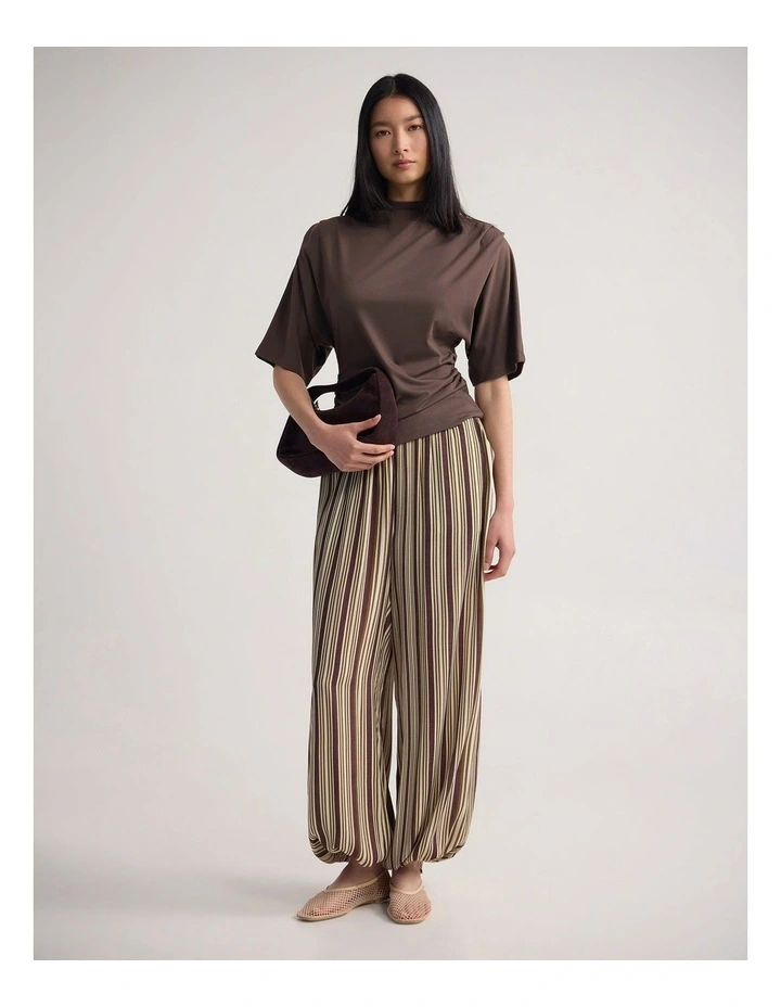 Rosie Jersey Stretch Top in Mocha image 5