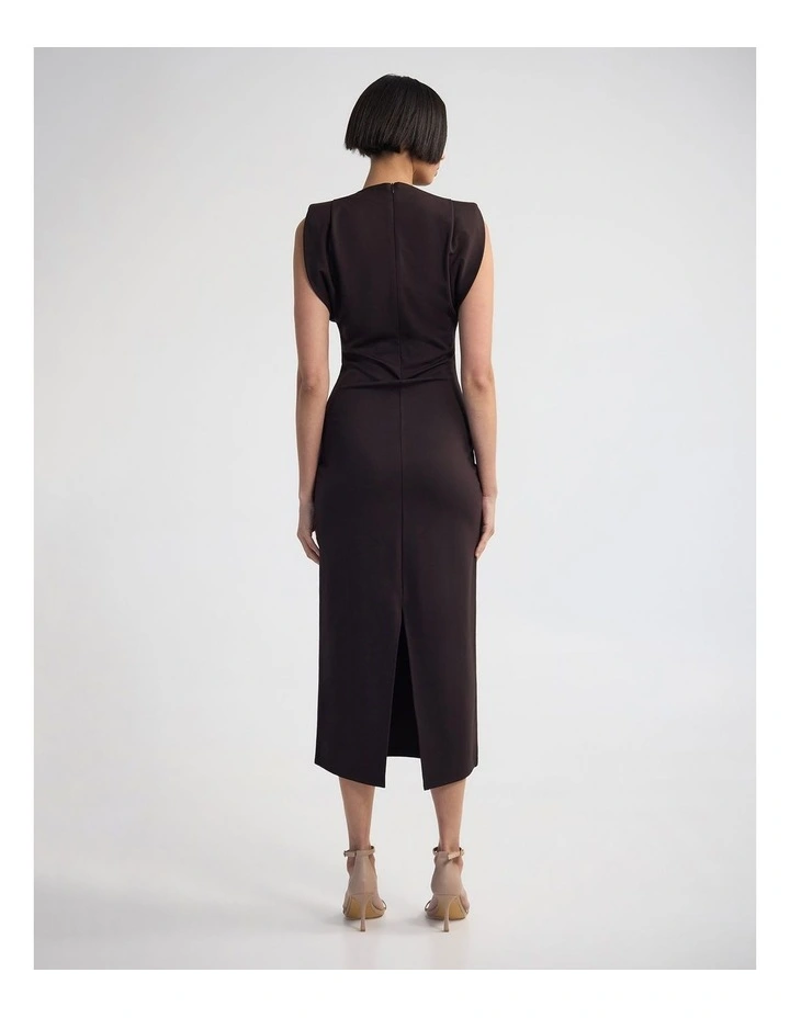Genevive Dress in Deep Mocha image 2
