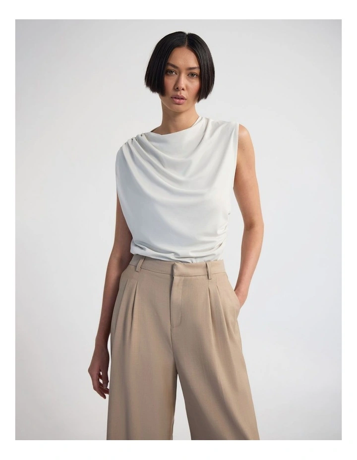 Aster Jersey Top in Stone image 1