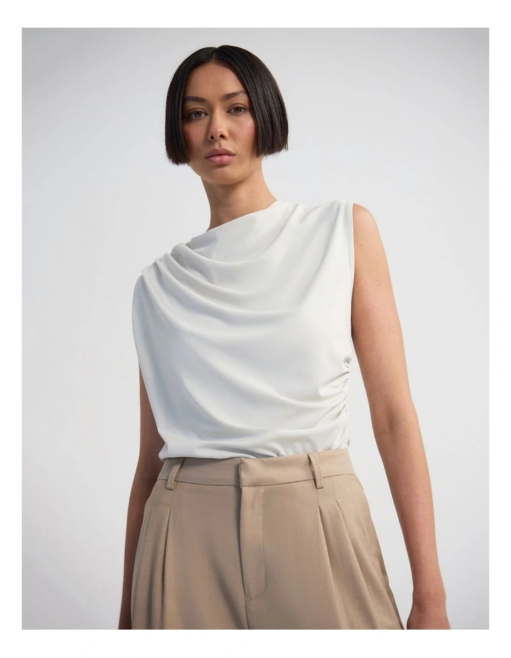 Aster Jersey Top in Stone image 4