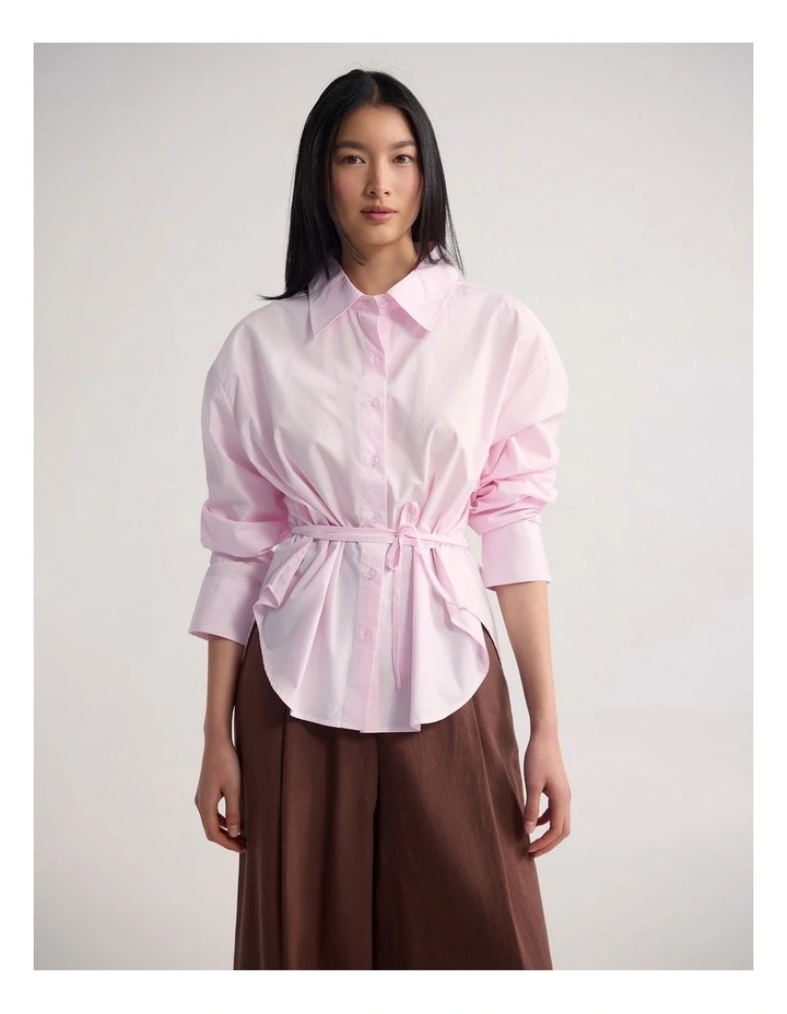 Rada Cotton Shirt in Pink image 1