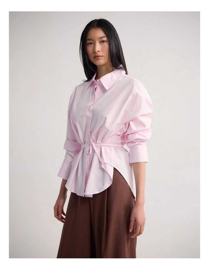 Rada Cotton Shirt in Pink image 3