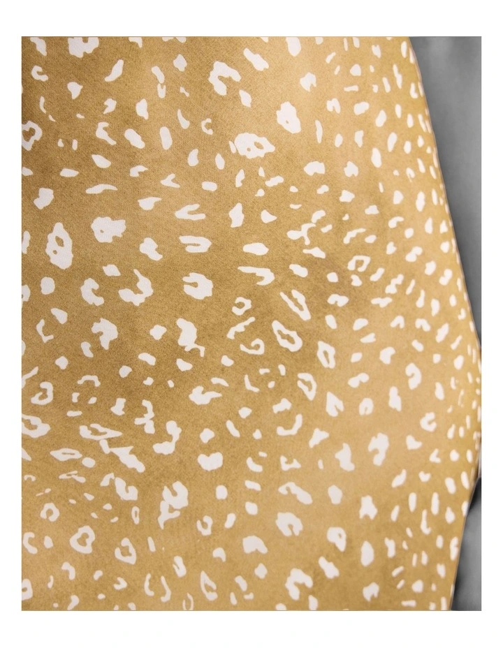 Axton Bambi Print Dress in Caramel image 6