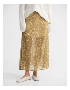 Nanuska Bambi Print Skirt in Caramel