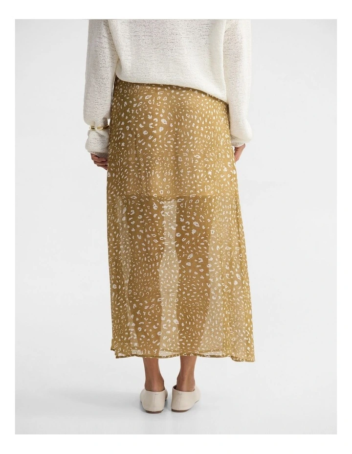 Nanuska Bambi Print Skirt in Caramel image 2