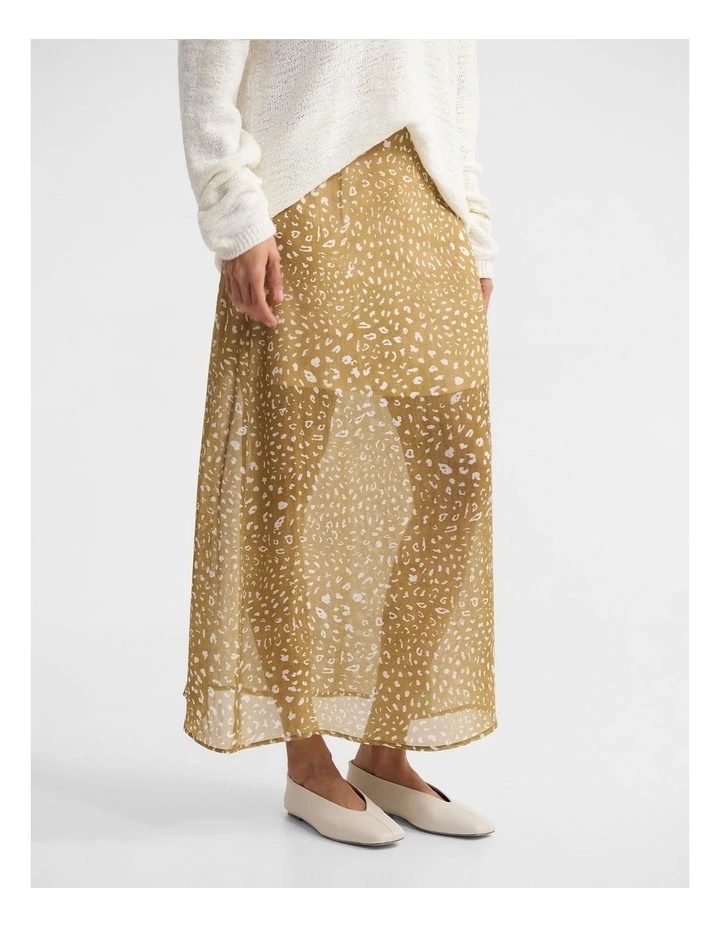 Nanuska Bambi Print Skirt in Caramel image 3