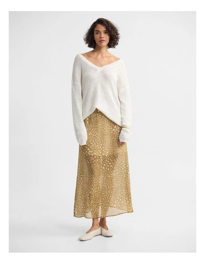 Nanuska Bambi Print Skirt in Caramel image 4