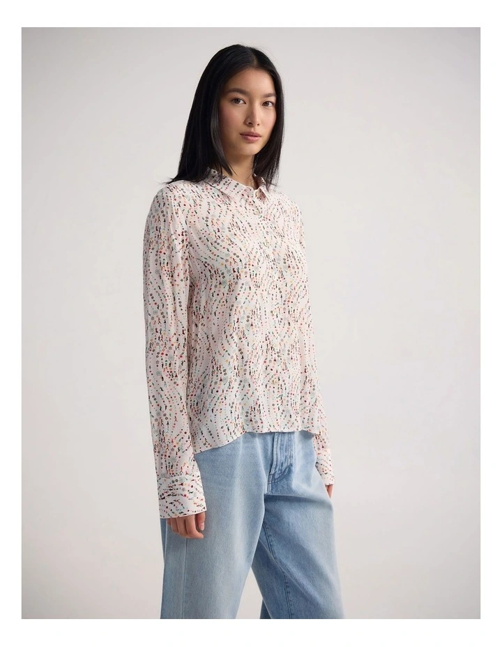 Poppy Printed Blouse in Multi image 3
