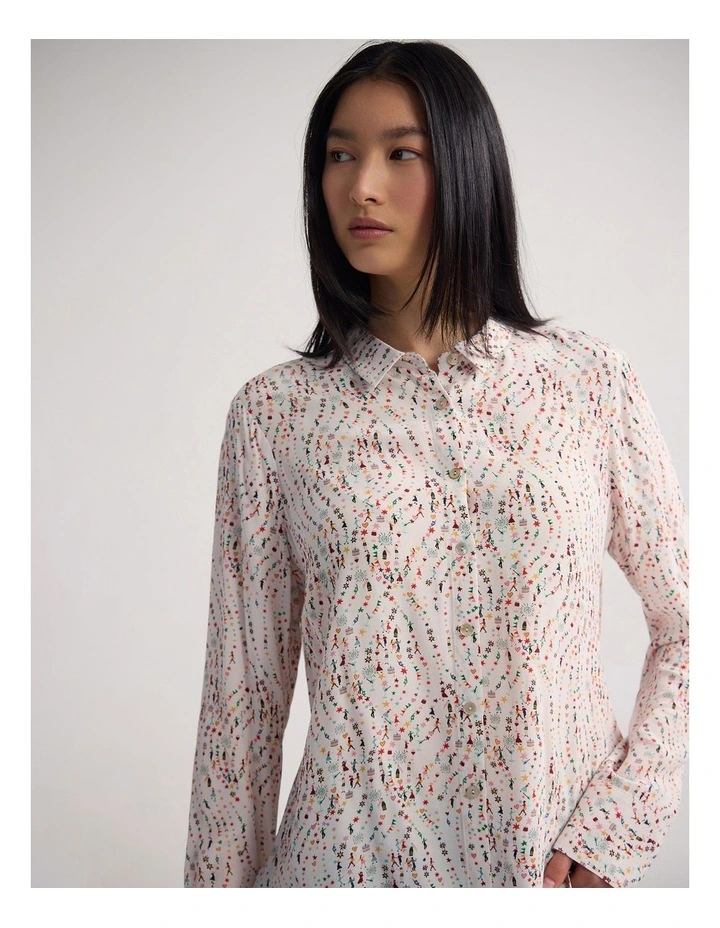 Poppy Printed Blouse in Multi image 4