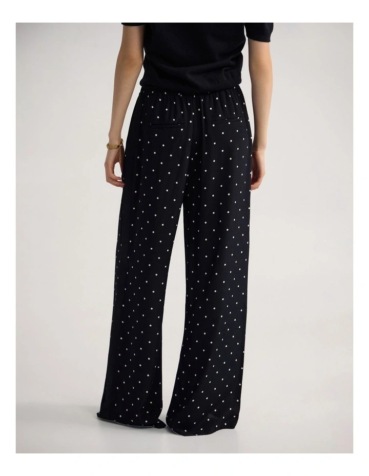 Chantelle Polka Dot Pant in Black/Cream Spot image 2
