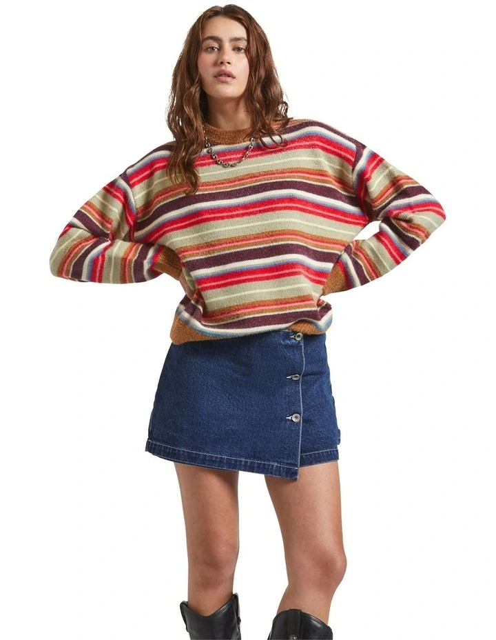 Cozy Crew Sweater in Multi image 1