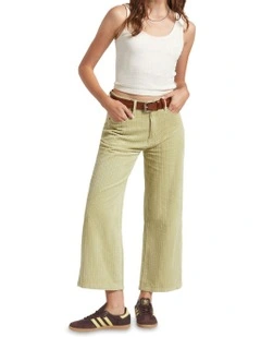 Margo Cropped 5 Pocket Pant in Beige