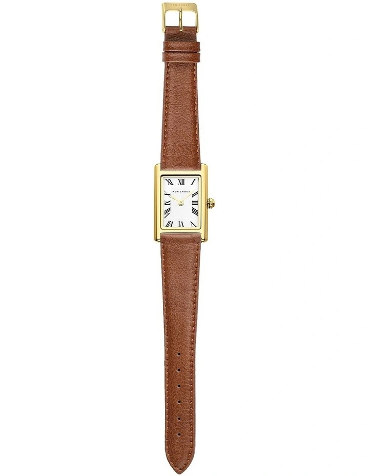 Rendezvous Stainless Steel Rectangle Watch 28mm in Gold image 2