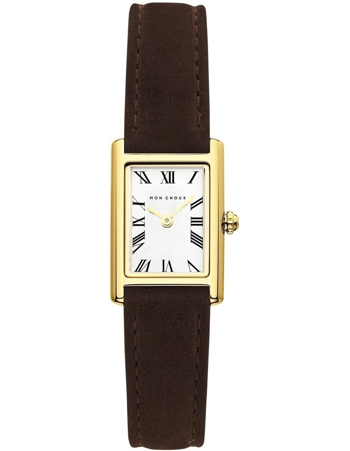 Rendezvous Stainless Steel Rectangle Watch 28mm in Gold image 1