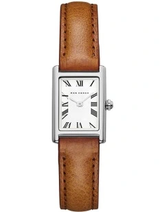 Rendezvous Stainless Steel Rectangle Watch 28mm in Silver