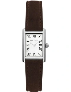 Rendezvous Stainless Steel Rectangle Watch 28mm in Silver