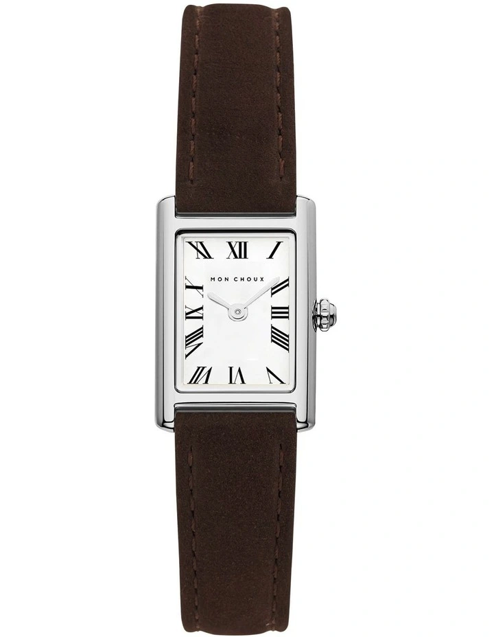 Rendezvous Stainless Steel Rectangle Watch 28mm in Silver image 1