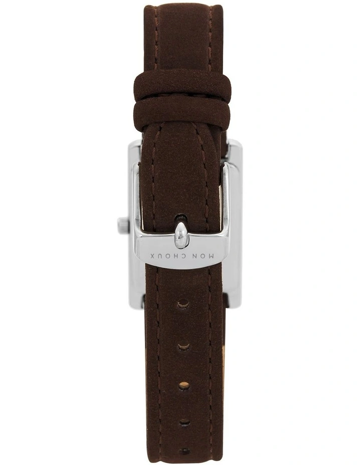 Rendezvous Stainless Steel Rectangle Watch 28mm in Silver image 3