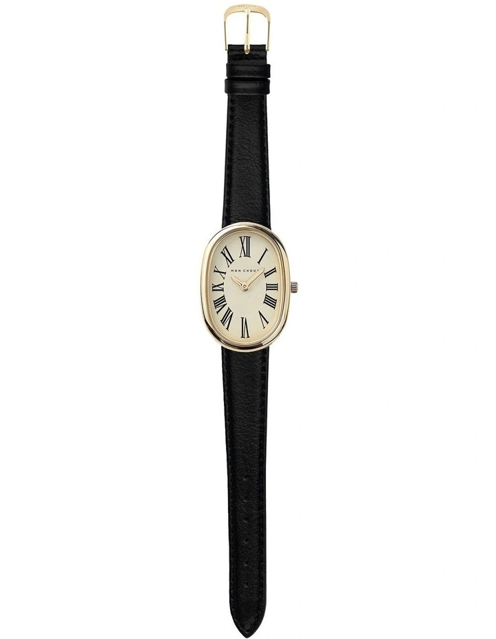 Fleur Oval Watch 23mm in Gold image 2
