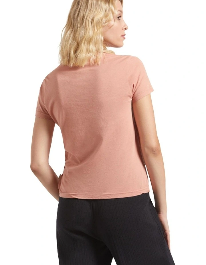 Tossed Dice Crew Tee in Italian Clay image 2