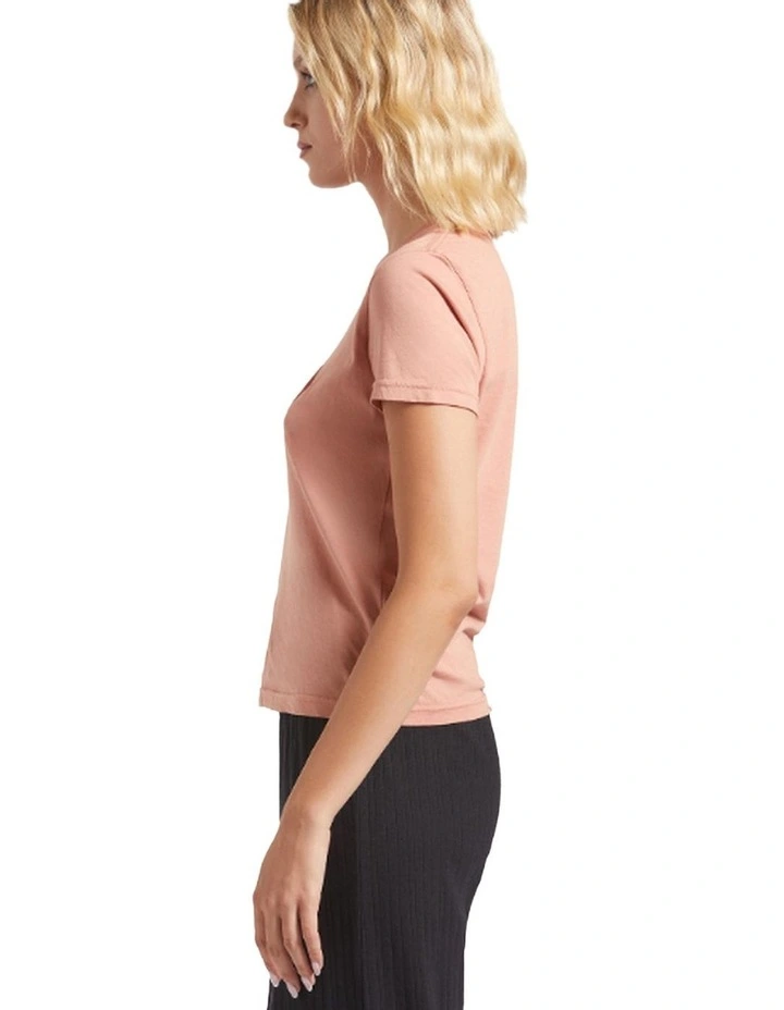 Tossed Dice Crew Tee in Italian Clay image 3