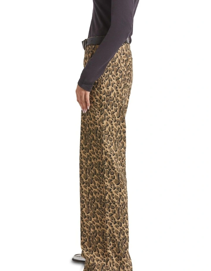 Jane Utility Wide Leg Pant in Brown Cheetah image 4