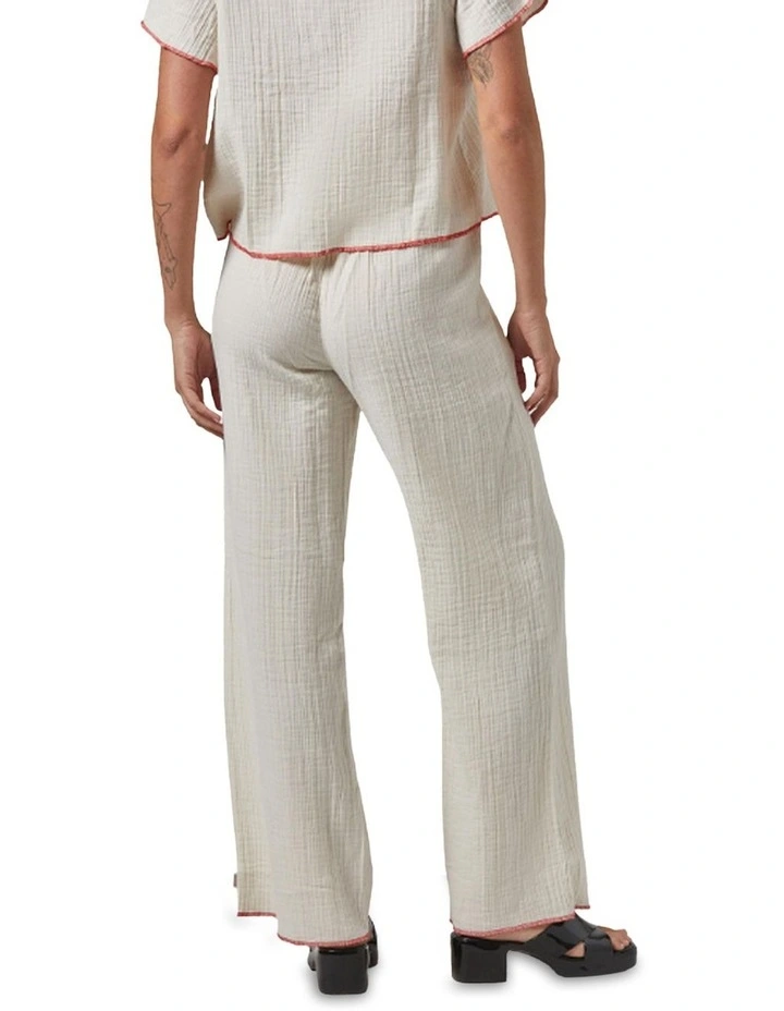 Wandering Hudson Lounge Pant in Off White image 2