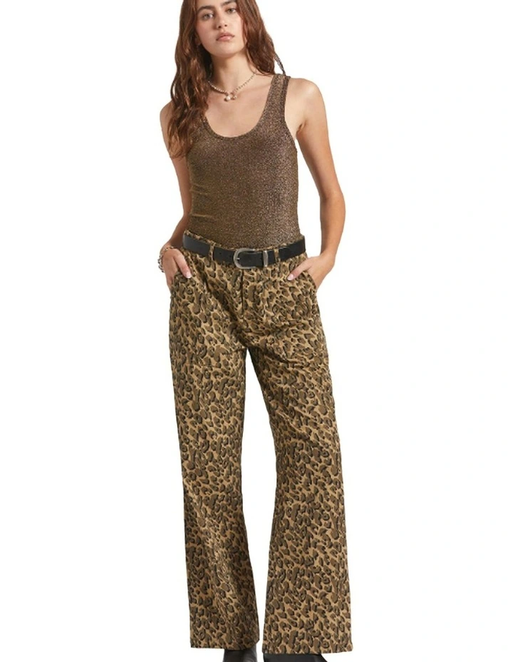 Off Duty A-Tank in Gold Metallic image 4