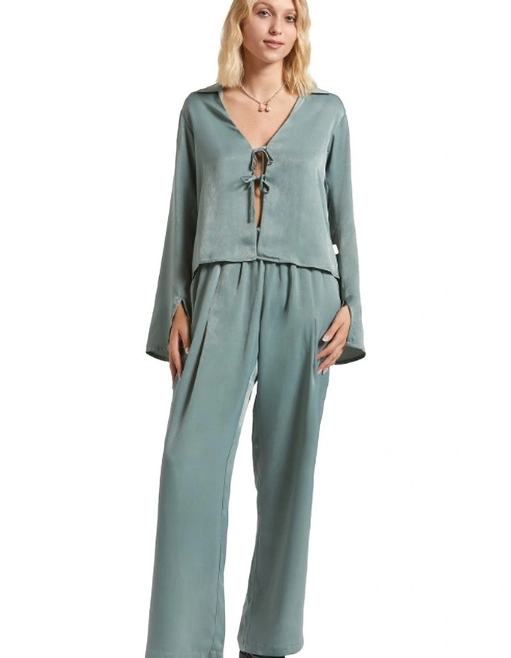 Soho Silky Top in Blue Green Shine image 4