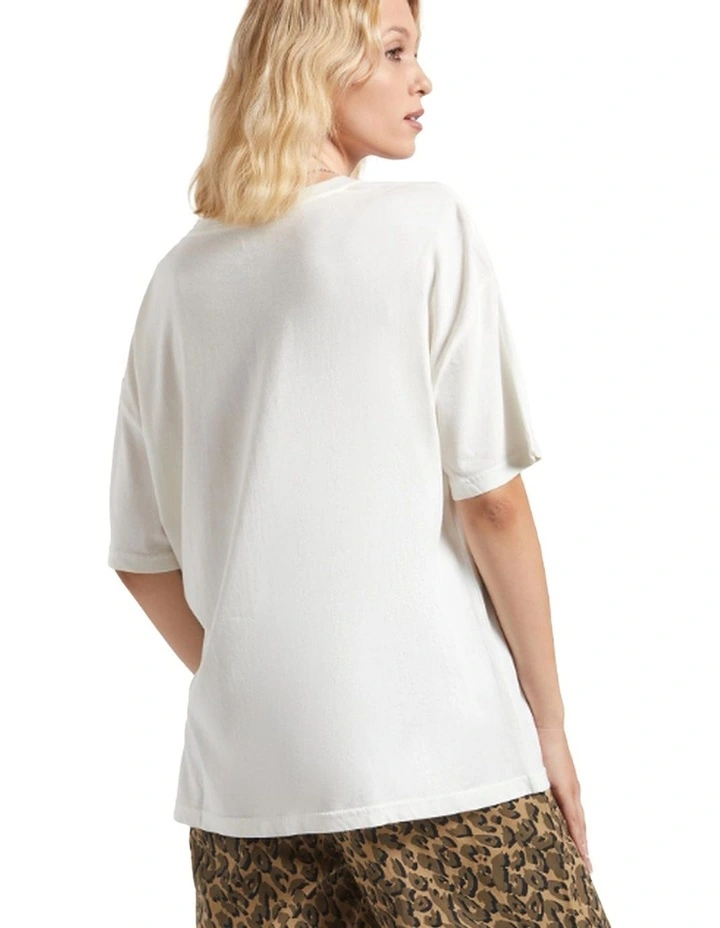 World Champion Oversized Boyfriend Tee in Off White image 2