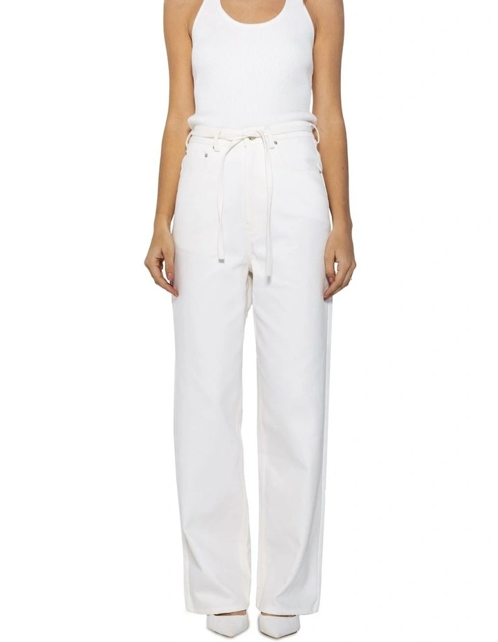 Denim Jeans White image 4