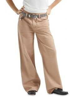 The Chloe 5 Pocket Pant in Washed Timeless Taupe