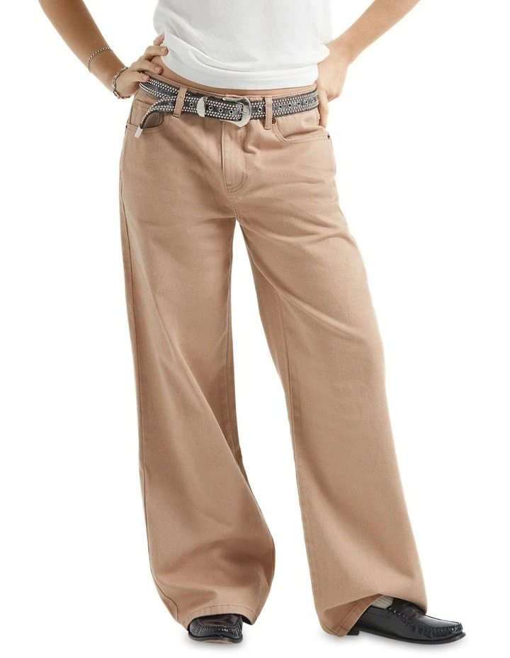 The Chloe 5 Pocket Pant in Washed Timeless Taupe image 3