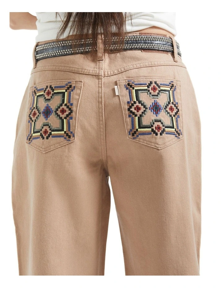 The Chloe 5 Pocket Pant in Washed Timeless Taupe image 4