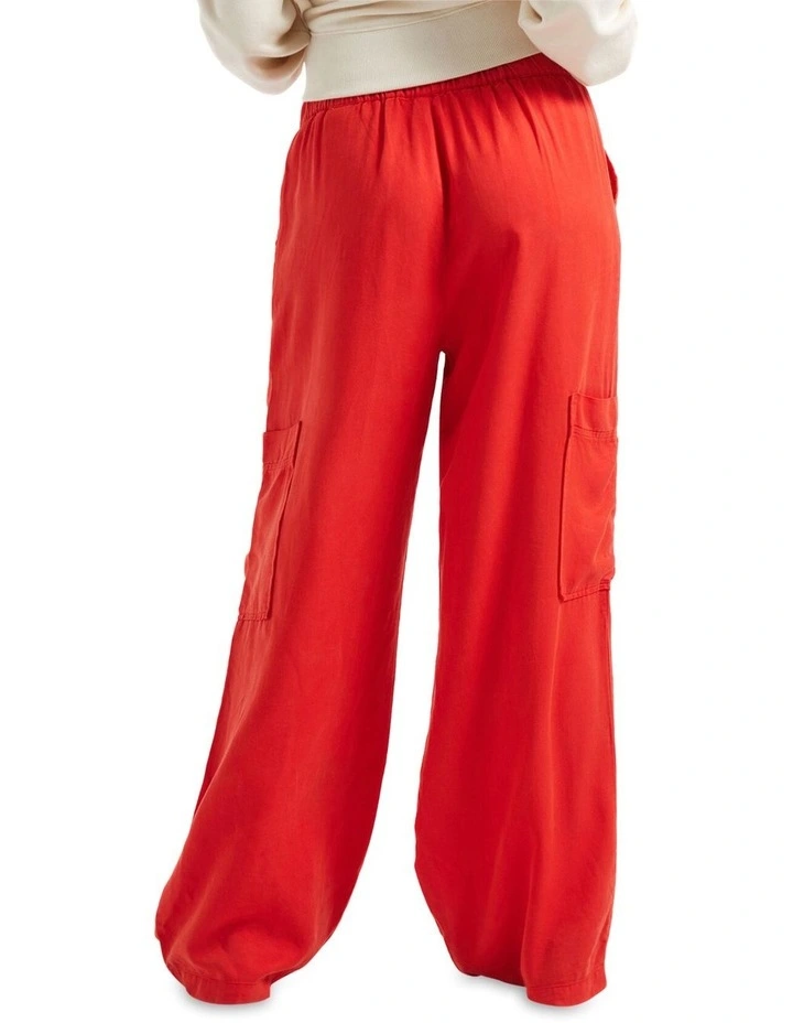 The Mercer Wide Leg Trouser Pa in Washed Adrenaline Rush image 2