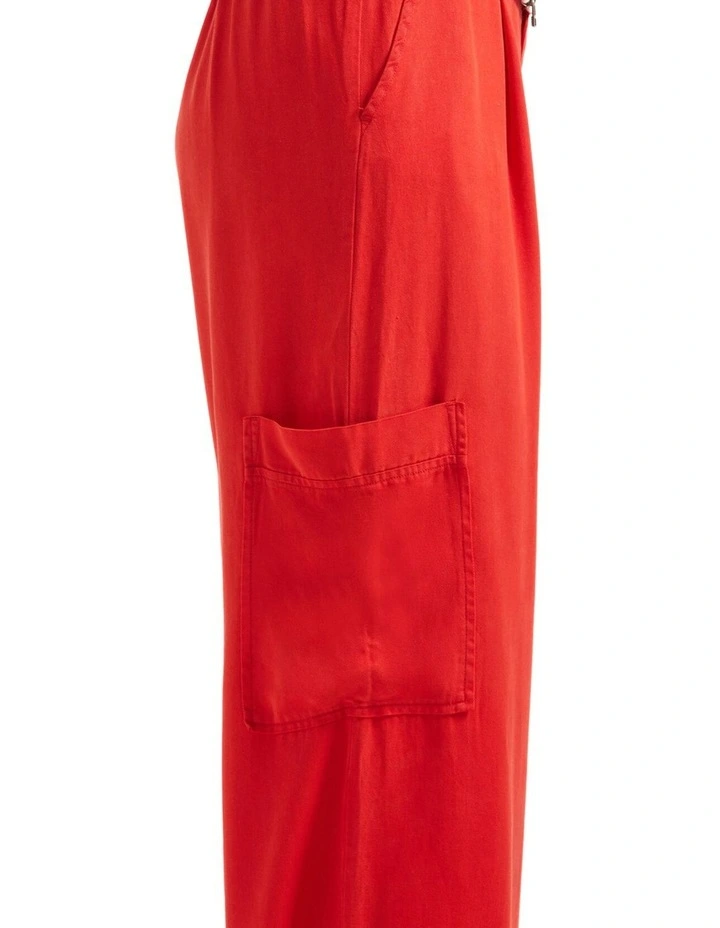 The Mercer Wide Leg Trouser Pa in Washed Adrenaline Rush image 4