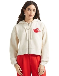 Pegasus Zip Hood in Whitecap